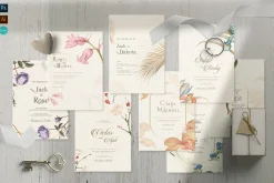 48 Vintage Wedding Cards Collection