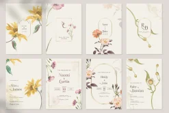 48 Vintage Wedding Cards Collection
