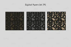 Vintage Witch Hands Seamless Pattern
