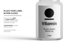 Vitamins Bottle Mockup