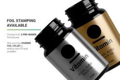Vitamins Bottle Mockup