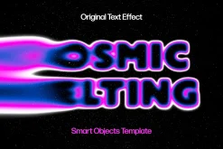 Vivid Melting Text Effect