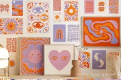 1070+ Vivid Posters Patterns Bundle