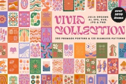 1070+ Vivid Posters Patterns Bundle