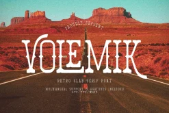 Volemik | Retro Slab Serif Font