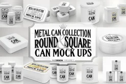 Vol1. Metal Can Mockup Collection