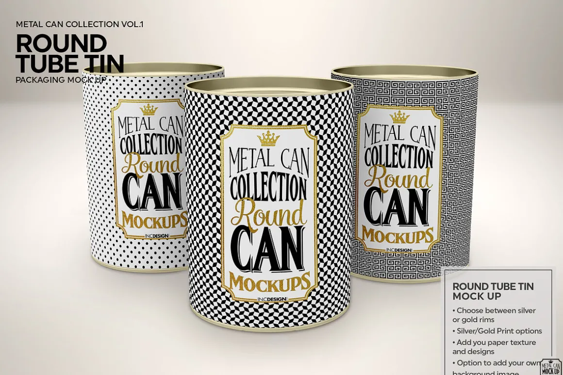 Vol1. Metal Can Mockup Collection