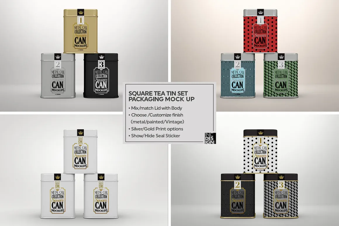 Vol1. Metal Can Mockup Collection