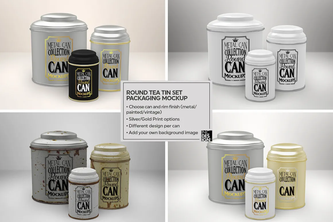 Vol1. Metal Can Mockup Collection