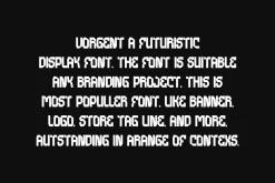 Vorgent - Techno Font