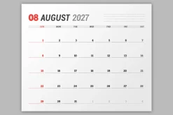 Wall Calendar 2027 (WC037-27-S)