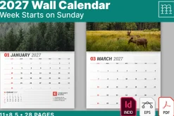 Wall Calendar 2027 (WC037-27-S)