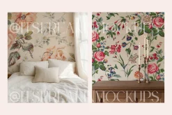 25 Wallpaper Mockup Bundle