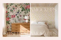 25 Wallpaper Mockup Bundle
