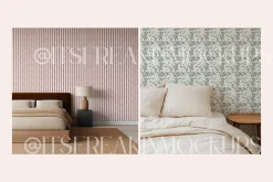 25 Wallpaper Mockup Bundle