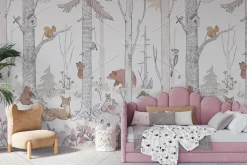 Wallpaper mockup Girl's room mockup
