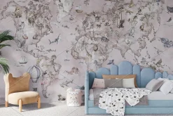 Wallpaper mockup Girl's room mockup