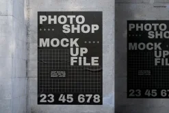 Wall Poster Mockup Set