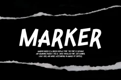 Warden Brush - Marker Font