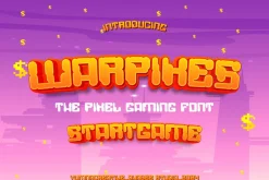 Warpixes - Pixel Gaming Font