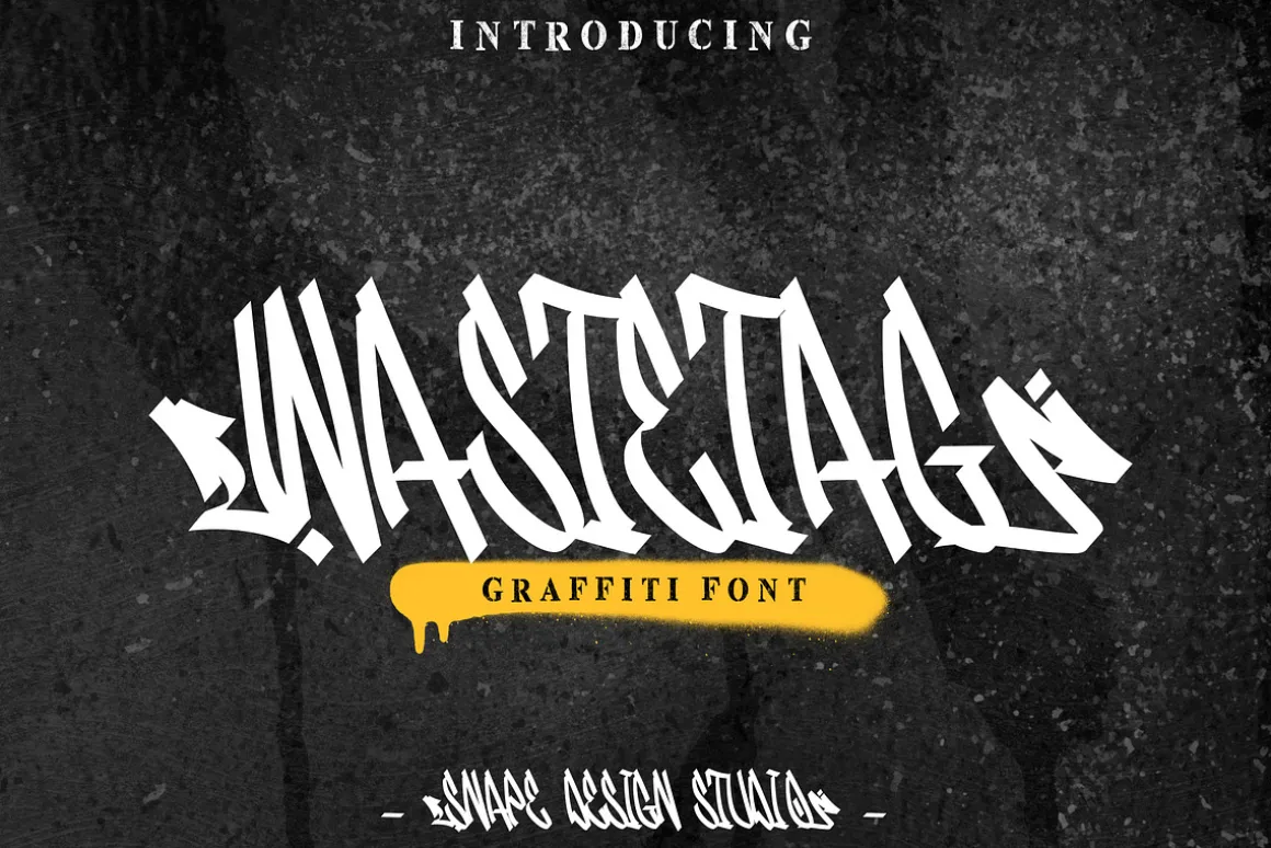 Wastetag - Graffiti Font