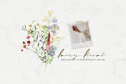 Watercolor Flower - SUNNY Field