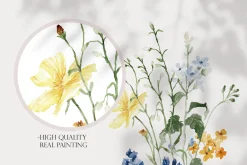 Watercolor Flowers - SKY Wildflowers