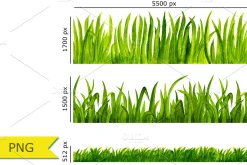 Watercolor Green Grass