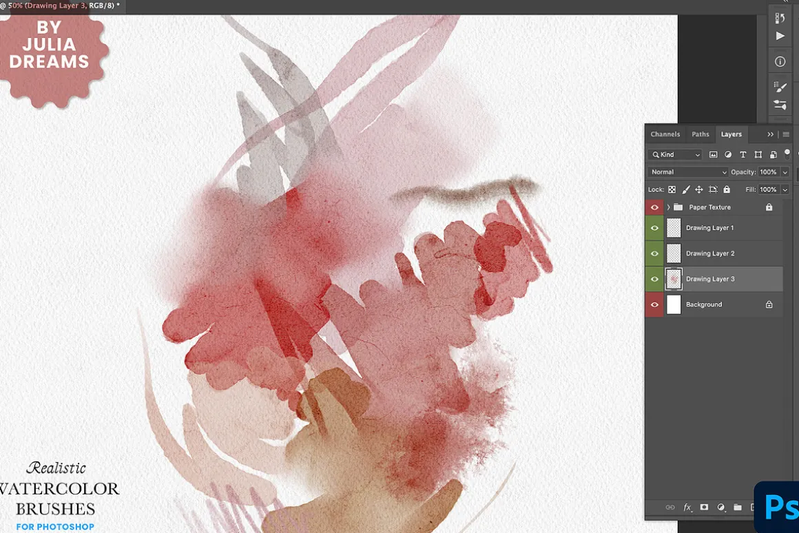 Watercolor Photoshop Fresco Brushes