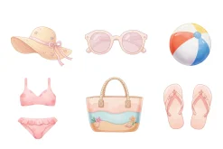 Watercolor Summer Clipart