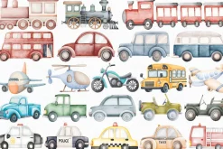 Watercolor Transportation Clipart
