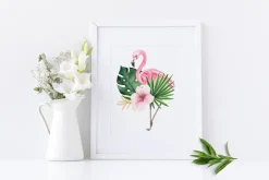 Watercolor tropical collection