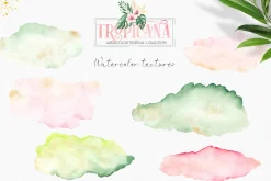 Watercolor tropical collection