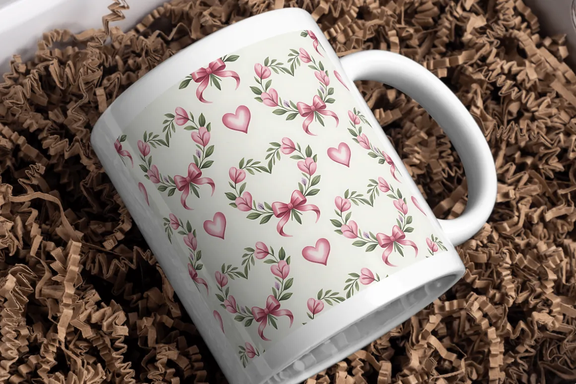 Watercolor Valentine Digital Paper