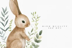 Watercolor Woodland Animals Nursery