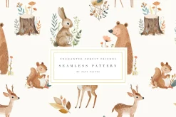 Watercolor Woodland Animals Nursery