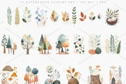 Watercolor Woodland Animals Nursery