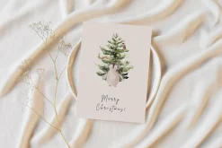 Watercolor Woodland Christmas