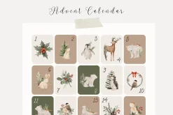 Watercolor Woodland Christmas
