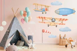 Watercolor Airplanes Clipart