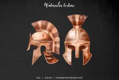 Watercolor Ancient items clipart