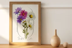 Watercolor Botanical Birth Flowers