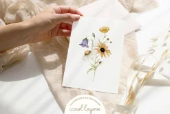 Watercolor Botanical Wildflowers Set