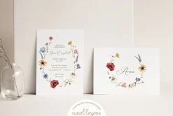 Watercolor Botanical Wildflowers Set