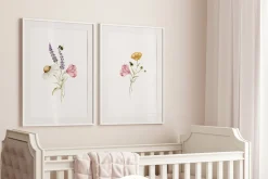 Watercolor Botanical Wildflowers Set