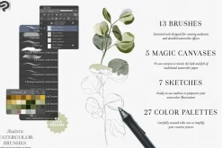 Watercolor Brushes Clip Studio Paint
