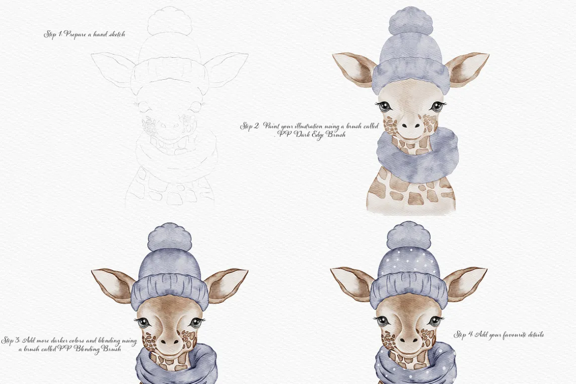 Watercolor Brush Set for Procreate