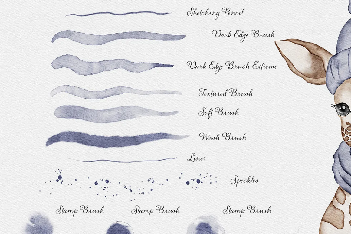 Watercolor Brush Set for Procreate