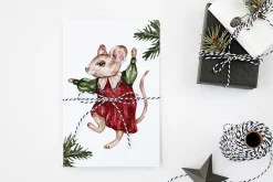 Watercolor Christmas Mouses