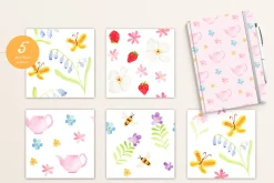 Watercolor Clipart - SPRING MARKET